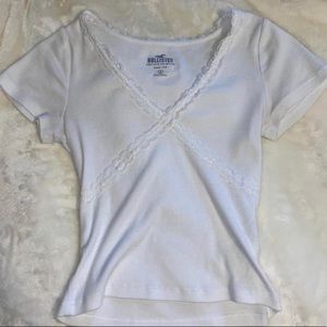 White Lace Baby Tee